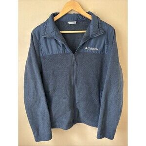 Columbia Women’s Size S Navy Blue Fleece Jacket Zip Up Long Sleeve Outdoor Warm